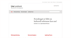 Desktop Screenshot of livelandmark.no